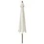 Sombrilla de jardín con poste de madera color arena 400x273 cm by , Umbrellas - Ref: Foro24-363175, Price: 129,47 €, Discount: %