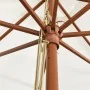 Sombrilla de jardín con poste de madera color arena 400x273 cm by , Umbrellas - Ref: Foro24-363175, Price: 129,47 €, Discount: %