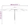 Sombrilla de jardín con poste de madera color arena 400x273 cm by , Umbrellas - Ref: Foro24-363175, Price: 129,47 €, Discount: %
