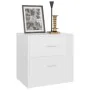 Mesita de noche madera contrachapada blanco brillo 40x30x40 cm by , Nightstands - Ref: Foro24-801047, Price: 59,29 €, Discoun...