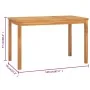 Mesa de comedor de jardín madera maciza de teca 120x70x77 cm von , Gartentische - Ref: Foro24-316630, Preis: 193,03 €, Rabatt: %