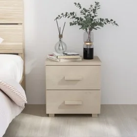 Mesita de noche HAMAR pino macizo marrón miel 40x35x44,5cm by , Nightstands - Ref: Foro24-340404, Price: 47,87 €, Discount: %