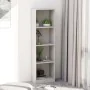 Estantería de 4 niveles contrachapada gris hormigón 40x24x142cm by , Bookcases and shelves - Ref: Foro24-800841, Price: 45,06...