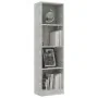Estantería de 4 niveles contrachapada gris hormigón 40x24x142cm by , Bookcases and shelves - Ref: Foro24-800841, Price: 45,06...