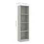 Estantería de 4 niveles contrachapada gris hormigón 40x24x142cm by , Bookcases and shelves - Ref: Foro24-800841, Price: 45,06...