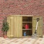 Caseta herramientas jardín madera pino impregnada 135x60x123 cm de , Cobertizos - Ref: Foro24-46359, Precio: 316,61 €, Descue...