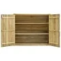 Caseta herramientas jardín madera pino impregnada 135x60x123 cm de , Cobertizos - Ref: Foro24-46359, Precio: 316,61 €, Descue...