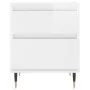 Mesita de noche madera contrachapada blanco brillo 40x35x50 cm de , Mesitas de noche - Ref: Foro24-830656, Precio: 46,39 €, D...