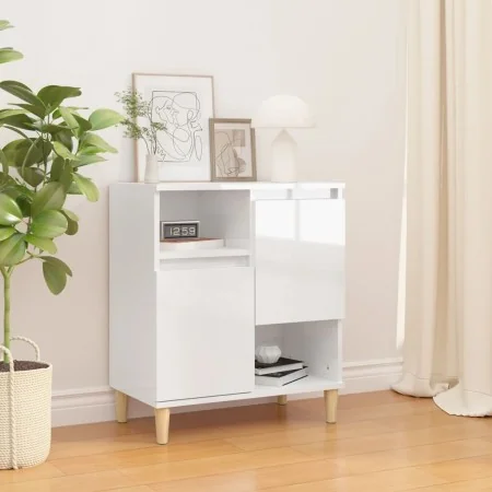 Aparador de madera contrachapada blanco brillante 60x35x70 cm von , Sideboards - Ref: Foro24-821142, Preis: 74,80 €, Rabatt: %