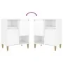 Aparador de madera contrachapada blanco brillante 60x35x70 cm von , Sideboards - Ref: Foro24-821142, Preis: 74,80 €, Rabatt: %