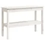 Mesa consola de madera maciza de pino blanco 110x40x75 cm by , Side tables - Ref: Foro24-814300, Price: 116,46 €, Discount: %