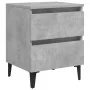 Mesita de noche madera contrachapada gris hormigón 40x35x50 cm de , Mesitas de noche - Ref: Foro24-805877, Precio: 55,96 €, D...