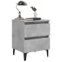 Mesita de noche madera contrachapada gris hormigón 40x35x50 cm de , Mesitas de noche - Ref: Foro24-805877, Precio: 55,96 €, D...