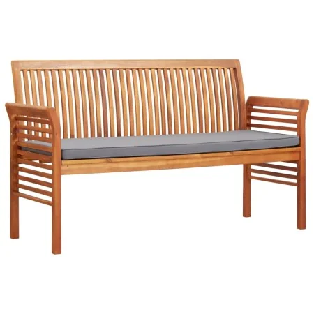 Banco de jardín 3 plazas con cojín madera maciza acacia 150 cm von , Gartenbänke - Ref: Foro24-45973, Preis: 213,06 €, Rabatt: %