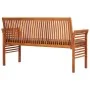 Banco de jardín 3 plazas con cojín madera maciza acacia 150 cm von , Gartenbänke - Ref: Foro24-45973, Preis: 213,06 €, Rabatt: %