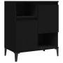 Aparador de madera contrachapada negro 60x35x70 cm de , Aparadores - Ref: Foro24-821149, Precio: 77,38 €, Descuento: %