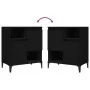 Aparador de madera contrachapada negro 60x35x70 cm de , Aparadores - Ref: Foro24-821149, Precio: 77,38 €, Descuento: %