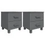 Mesitas noche 2 uds HAMAR pino macizo gris oscuro 40x35x44,5 cm von , Nachttische - Ref: Foro24-340410, Preis: 85,57 €, Rabat...
