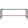 Estructura banco de trabajo metal negro y rojo mate 220x57x79cm de , Patas para mesas - Ref: Foro24-151458, Precio: 112,20 €,...