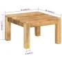 Mesa de centro de madera maciza de mango 55x55x35 cm by , Coffee table - Ref: Foro24-350321, Price: 99,69 €, Discount: %