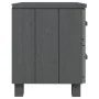 Mesita de noche HAMAR pino macizo gris oscuro 40x35x44,5 cm de , Mesitas de noche - Ref: Foro24-340406, Precio: 47,87 €, Desc...