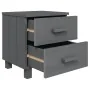 Mesita de noche HAMAR pino macizo gris oscuro 40x35x44,5 cm de , Mesitas de noche - Ref: Foro24-340406, Precio: 47,87 €, Desc...