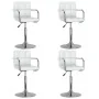 Sillas de comedor giratorias 4 unidades cuero sintético blanco de , Sillas de comedor - Ref: Foro24-3087886, Precio: 244,13 €...