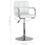 Sillas de comedor giratorias 4 unidades cuero sintético blanco de , Sillas de comedor - Ref: Foro24-3087886, Precio: 244,13 €...