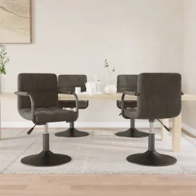 Sillas de comedor giratorias 4 unidades terciopelo gris oscuro von , Essstühle - Ref: Foro24-3087920, Preis: 248,07 €, Rabatt: %
