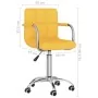 Silla de comedor giratoria de tela amarilla mostaza von , Essstühle - Ref: Foro24-3087976, Preis: 100,62 €, Rabatt: %