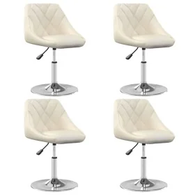 Sillas de comedor giratorias 4 unidades terciopelo color crema von , Essstühle - Ref: Foro24-3088757, Preis: 228,36 €, Rabatt: %