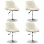 Sillas de comedor giratorias 4 unidades terciopelo color crema de , Sillas de comedor - Ref: Foro24-3088757, Precio: 228,85 €...
