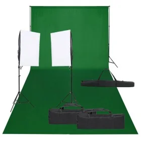 Kit de estudio fotográfico con set de luces y fondo by , Flashes and studio lighting - Ref: Foro24-3094748, Price: 171,95 €, ...