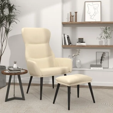 Sillón de relax con reposapiés de tela color crema von , Sessel - Ref: Foro24-3097431, Preis: 120,32 €, Rabatt: %