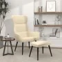 Sillón de relax con reposapiés de tela color crema von , Sessel - Ref: Foro24-3097431, Preis: 120,32 €, Rabatt: %