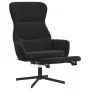 Sillón de relax con reposapiés terciopelo negro by , Armchairs - Ref: Foro24-3097501, Price: 120,78 €, Discount: %