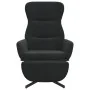 Sillón de relax con reposapiés terciopelo negro by , Armchairs - Ref: Foro24-3097501, Price: 120,78 €, Discount: %