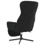 Sillón de relax con reposapiés terciopelo negro by , Armchairs - Ref: Foro24-3097501, Price: 120,78 €, Discount: %