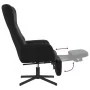 Sillón de relax con reposapiés terciopelo negro by , Armchairs - Ref: Foro24-3097501, Price: 120,78 €, Discount: %