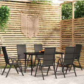 Juego de comedor para jardín 7 piezas negro von , Gartensets - Ref: Foro24-3099110, Preis: 513,92 €, Rabatt: %