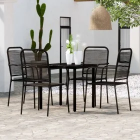 Juego de comedor de jardín 5 piezas negro von , Gartensets - Ref: Foro24-3099138, Preis: 286,09 €, Rabatt: %