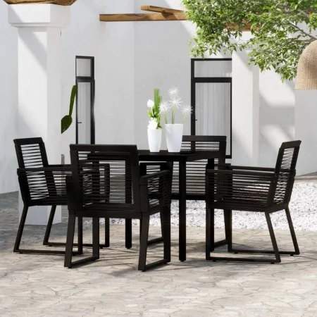 Juego de comedor de jardín 5 piezas negro von , Gartensets - Ref: Foro24-3099150, Preis: 371,45 €, Rabatt: %