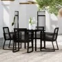 Juego de comedor de jardín 5 piezas negro von , Gartensets - Ref: Foro24-3099150, Preis: 371,45 €, Rabatt: %
