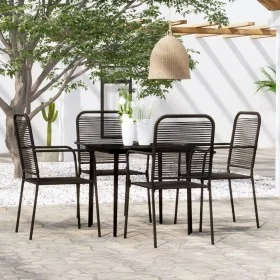 Juego de comedor de jardín 5 piezas negro von , Gartensets - Ref: Foro24-3099144, Preis: 295,64 €, Rabatt: %