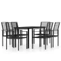 Juego de comedor para jardín 7 piezas negro von , Gartensets - Ref: Foro24-3099200, Preis: 386,81 €, Rabatt: %