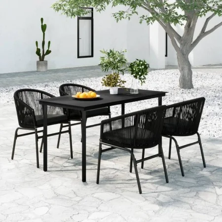 Juego de comedor para jardín 5 piezas negro von , Gartensets - Ref: Foro24-3099223, Preis: 484,06 €, Rabatt: %