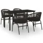 Juego de comedor para jardín 5 piezas negro von , Gartensets - Ref: Foro24-3099223, Preis: 484,06 €, Rabatt: %