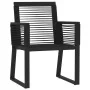 Juego de comedor para jardín 7 piezas negro by , Garden sets - Ref: Foro24-3099152, Price: 590,90 €, Discount: %