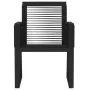 Juego de comedor para jardín 7 piezas negro by , Garden sets - Ref: Foro24-3099152, Price: 590,90 €, Discount: %