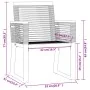Juego de comedor para jardín 7 piezas negro by , Garden sets - Ref: Foro24-3099152, Price: 590,90 €, Discount: %